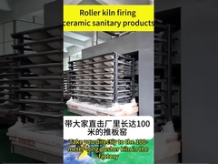 Pembakaran sanitary ware dengan kiln push-plate
