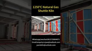 Shuttle Kiln 1250°C untuk Produk Keramik #kilnmanufacturer #brickfactory #shuttlekiln #gaskiln