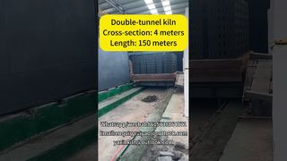 Kiln Terowongan 150 Meter dengan Penampang 4m untuk Pabrik Batako Output Tinggi#brickfactory#tunnelkiln
