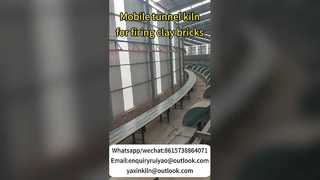 Pembakaran batu bata tanah liat di kiln mobile cocok untuk berbagai bahan baku limbah padat